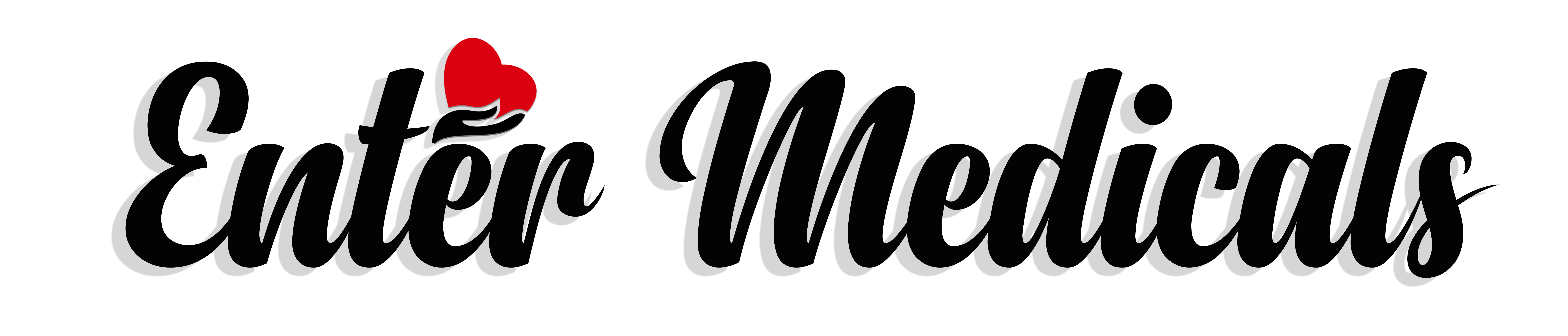 Logo of Enter Medicals featuring a stylized heart design in red.