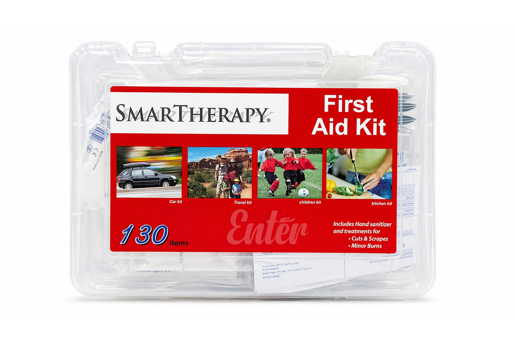 SmartTherapy First Aid Kit – 130 Pieces,صندوق الاسعافات الاولية سمارت ثيرابي – 130 قطعة