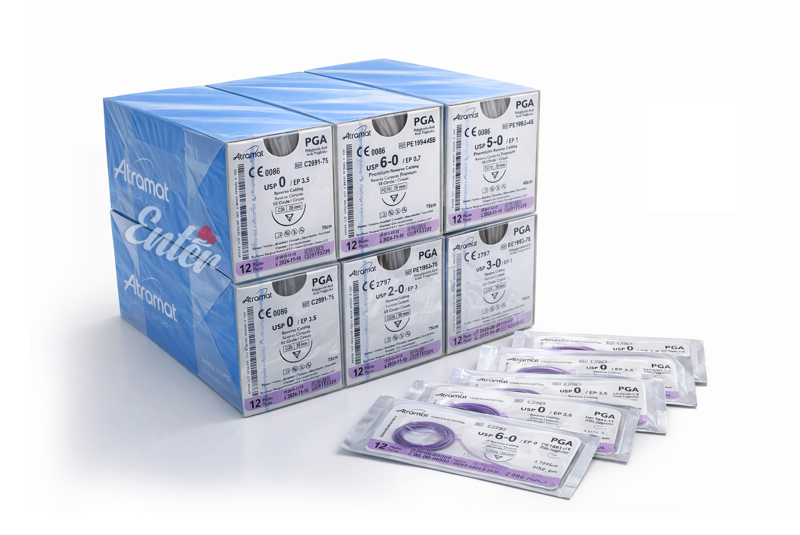 Atromat PGA Absorbable Surgical Sutures – Premium Braided Polyglycolic Acid Mexico,خيوط جراحية قابلة للامتصاص أترامات PGA – حمض بولي جليكوليك مضفور ممتاز، المكسيك