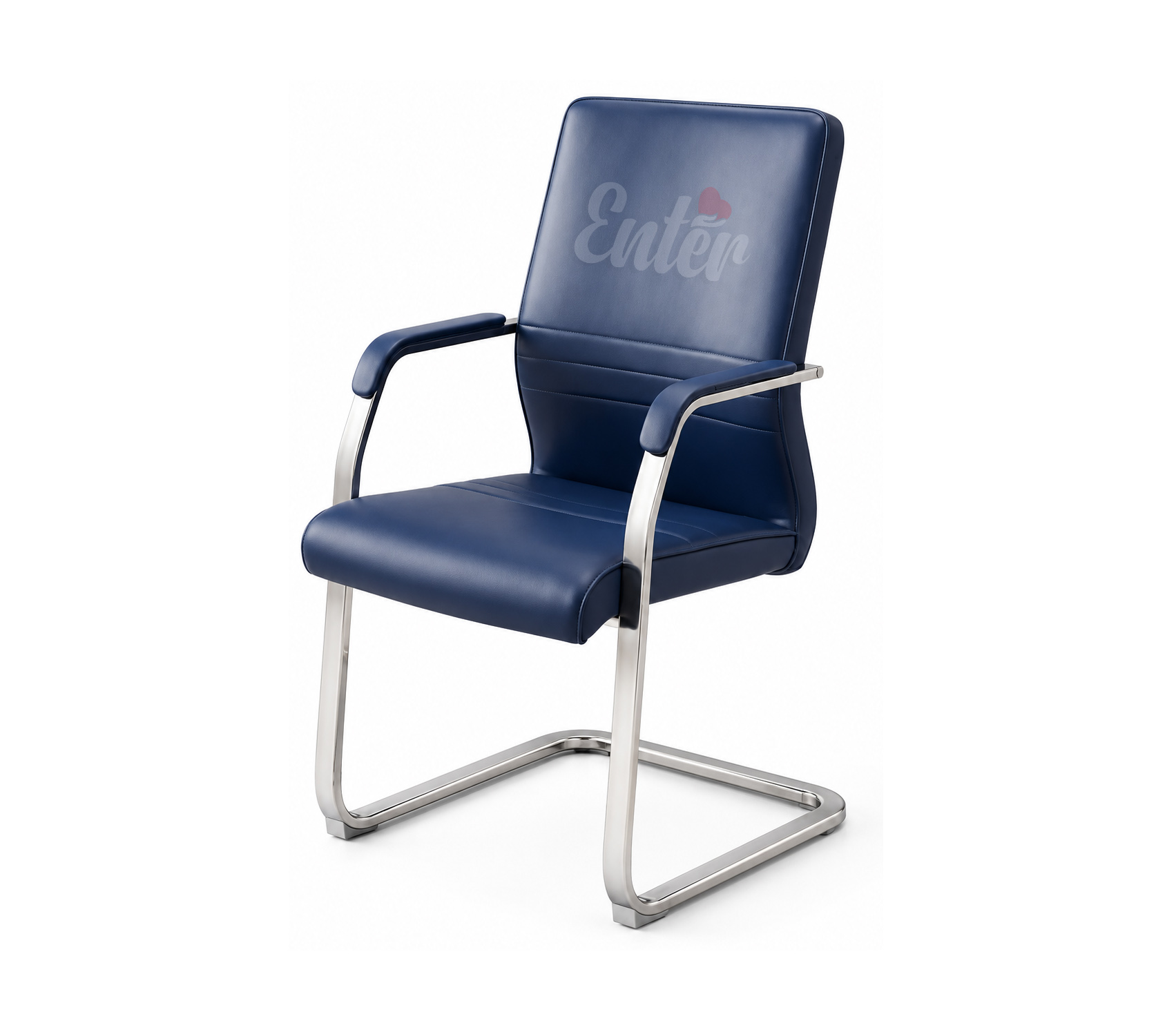 Furniture – Desk Visitor Chair – Leather – Blue,كرسي زائر للمكتب – جلد ازرق