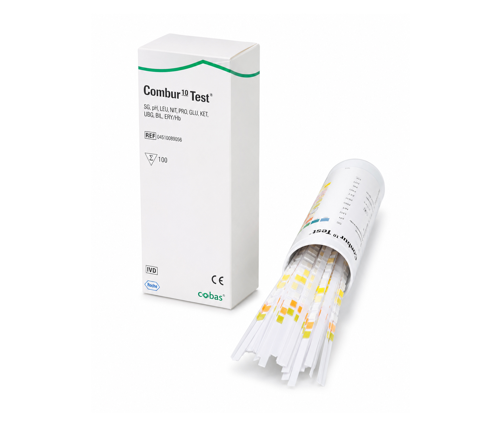 Combur® 10 Test Urine Test Strips,شرائط فحص البول كومبور® 10 تيست