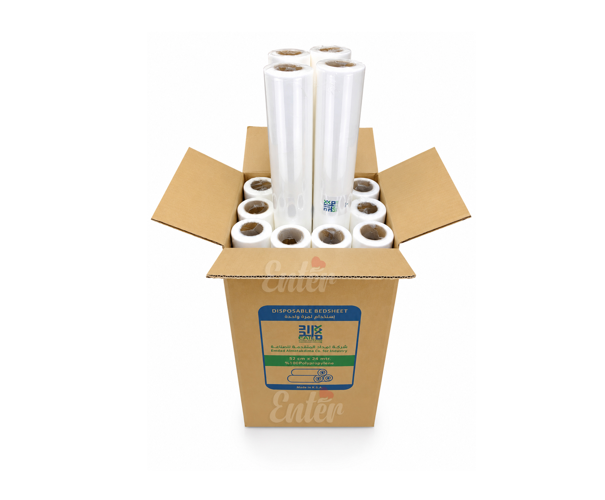 Disposable Medical Bedsheet Roll (52 cm x 24 m) Polypropylene Non Woven Examination Table Cover Crt/12 Rolls,Disposable Non Woven Medical Examination Rolls,ورق رول لطاولة الكشف,رول طاولة فحص,ورق رول لطاولة الكشف,رول طاولة كشف حاجز صحي أحادي الاستخدام للاستخدام الطبي,Non Woven Bedsheet Examination Rolls