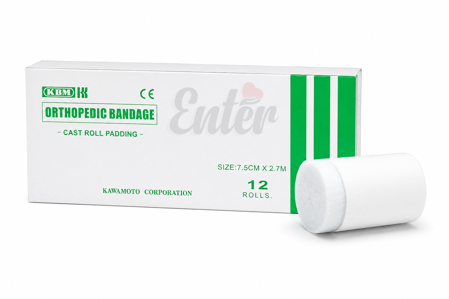 KBM Orthopedic Bandage Cast Roll Padding (7.5 cm X 2.7 m),حشوة جبس طبية كيه بي إم 7.5 سم × 2.7 م,رول حشوة جبس عظمية كيه بي إم 7.5 سم × 2.7 م,رول بطانة جبس طبية كيه بي إم – 7.5 سم × 2.7 م