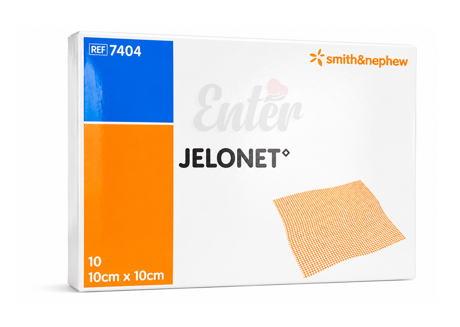 Smith & Nephew JELONET Paraffin Gauze Dressing REF 7404 | 10 cm × 10 cm | Box of 10, صلصة شاش البارافين من جيلونيت، 10 سم × 10 سم، عبوة من 10 قطع,جيلونيت بارافين شاش 10*10 سم 10 قطعة