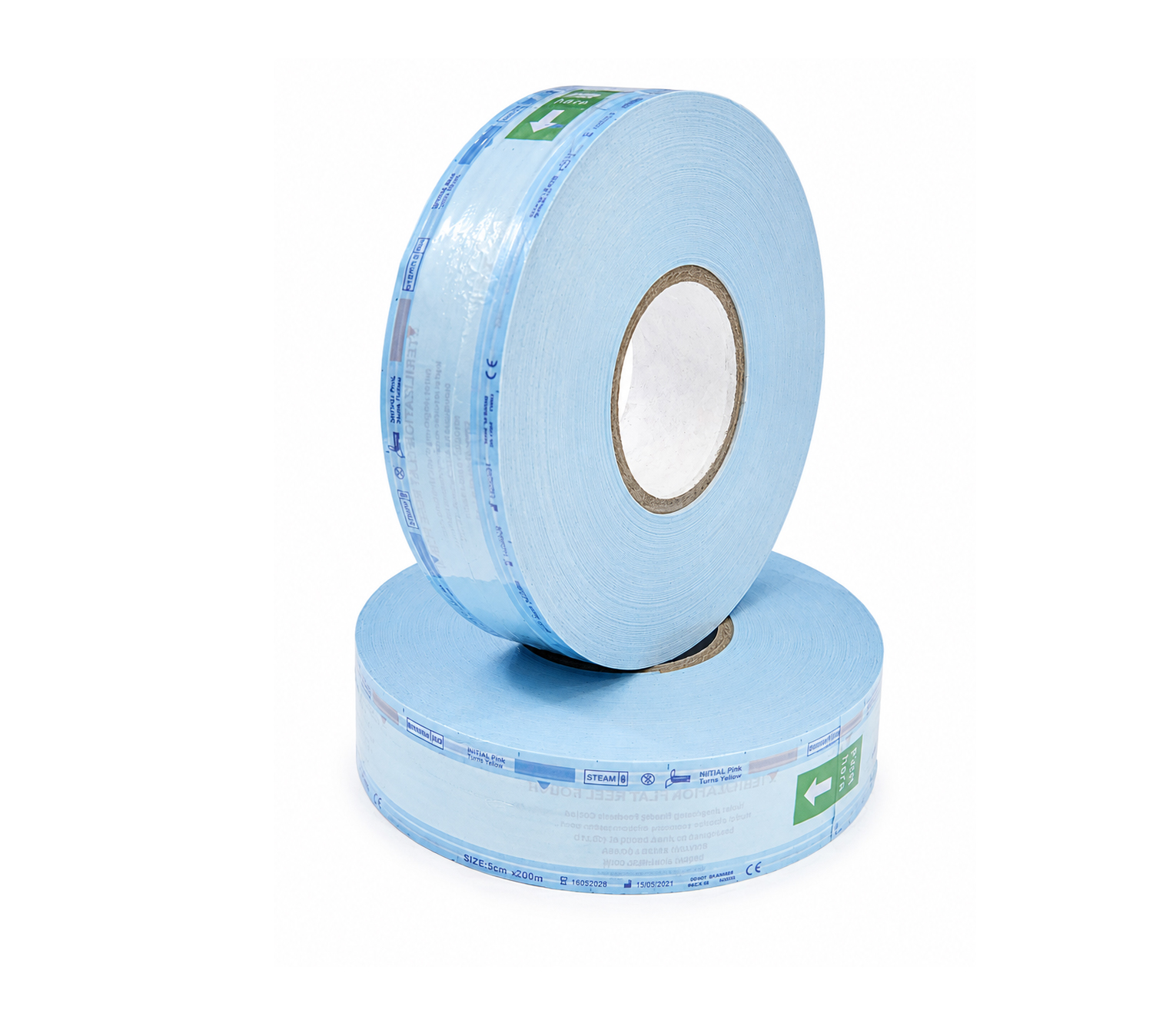 Sterilization Pouch Roll 50 mm × 200 m,رول أكياس التعقيم 50 مم × 200 متر