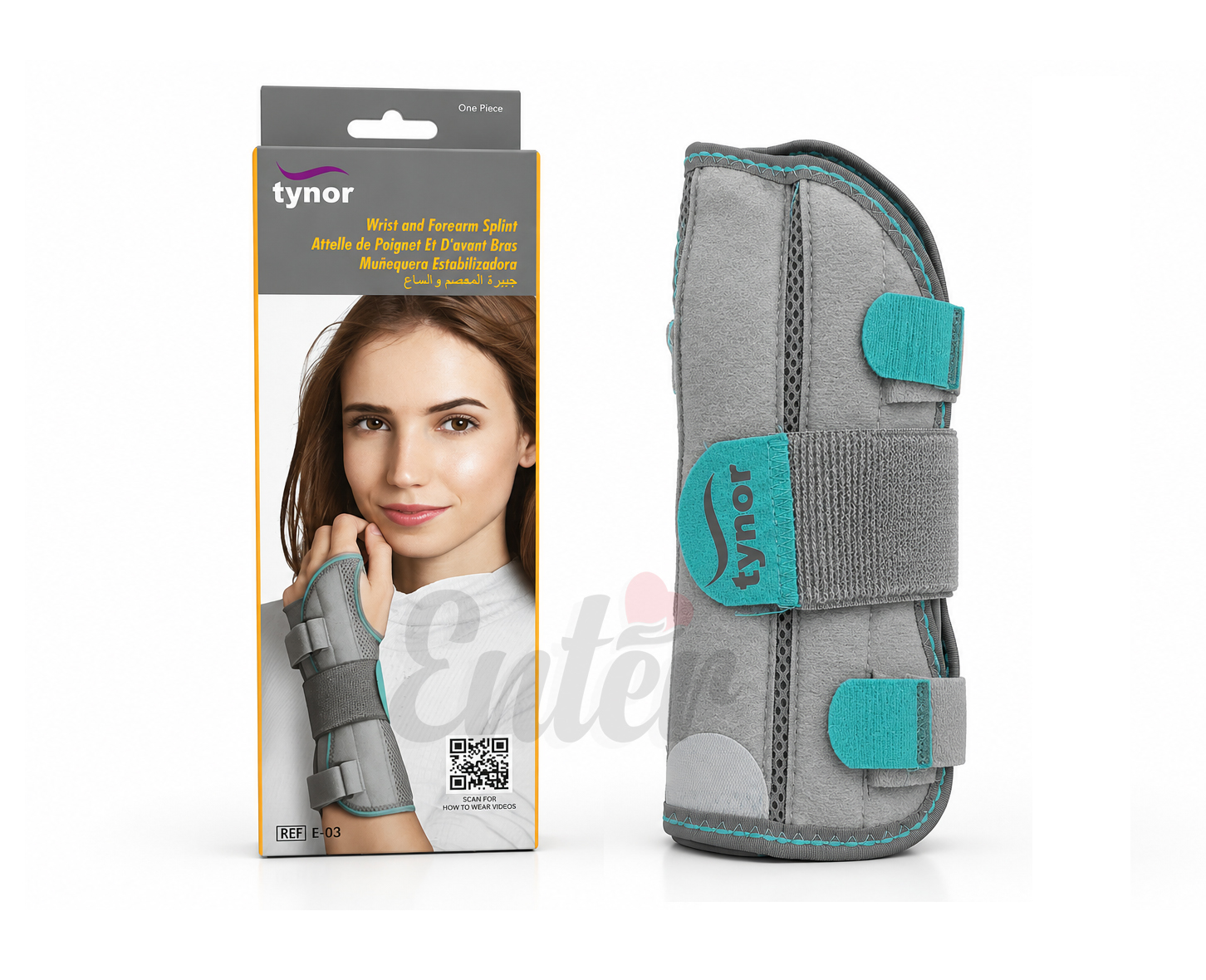 Tynor Wrist and Forearm Splint (E-03),دعامة تينور للرسغ والساعد (E-03)