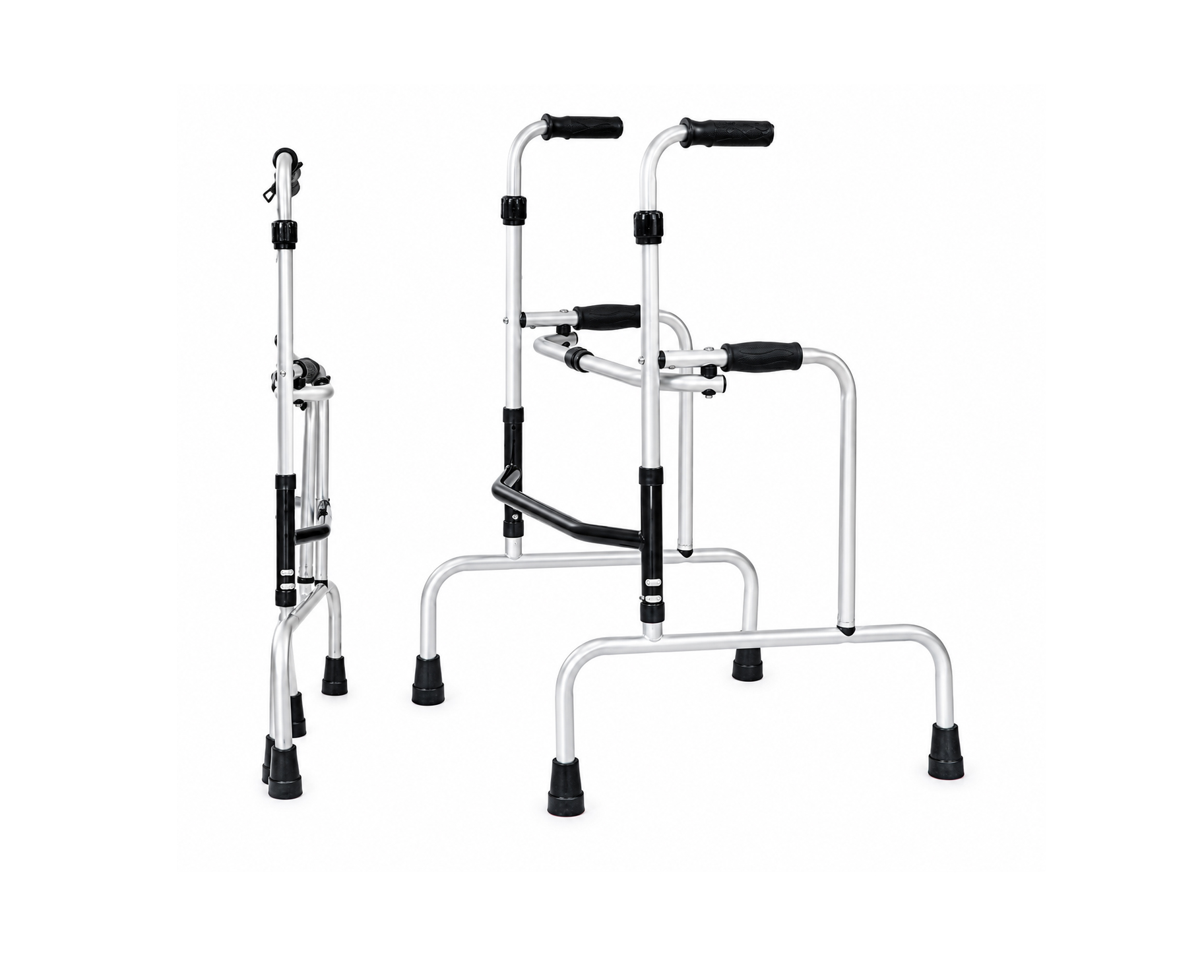 Aluminium Folding Reciprocal Walker – Model: VH921,مشاية ومسند حمام المنيوم VH921,مشاية رباعية