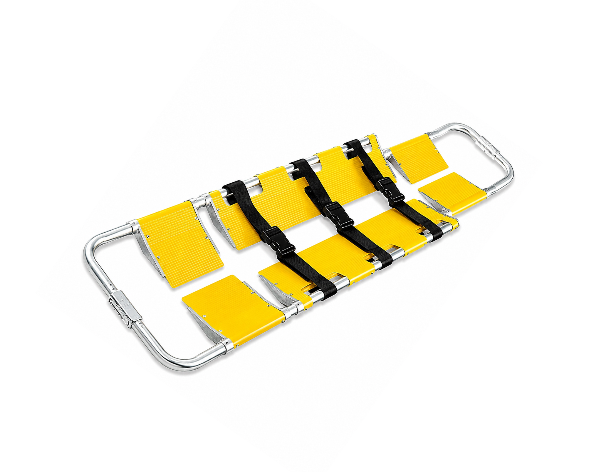 Aluminum Folding Scoop Stretcher,Scoop Aluminum Ambulance Stretcher,نقالة سكوب,نقالة المونيوم تنطوي للمصابين سكوب,نقالة المونيوم بأحزمة تنطوي للمصابين سكوب ستريتشر
