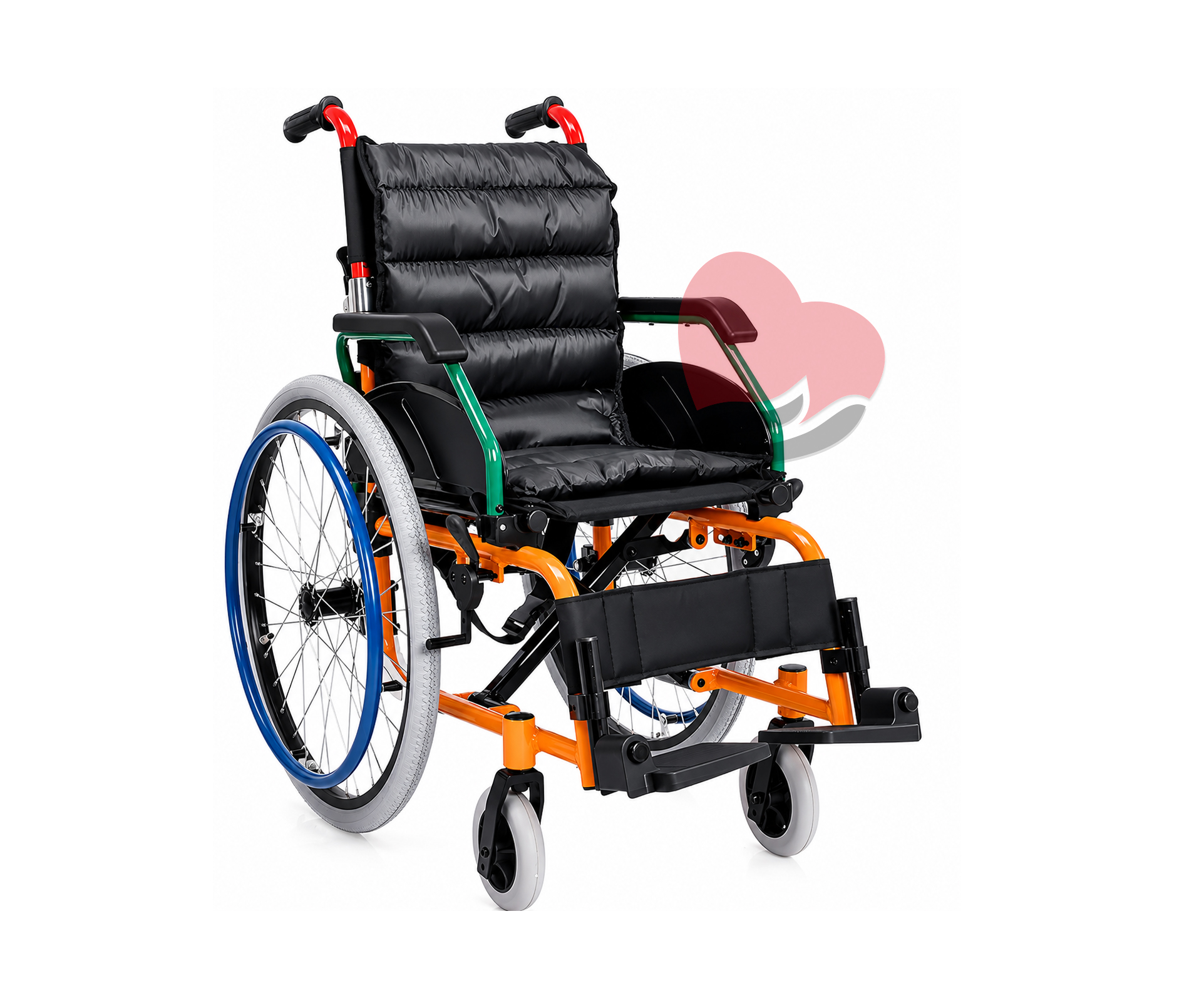 Children’s Wheelchair DY01980-35,كرسى متحرك 980LA,كرسي متحرك المونيوم مقاس 35,كرسي متحرك يدوي للأطفال مصنوع من الألمنيوم خفيف الوزن وبسعر رخيص