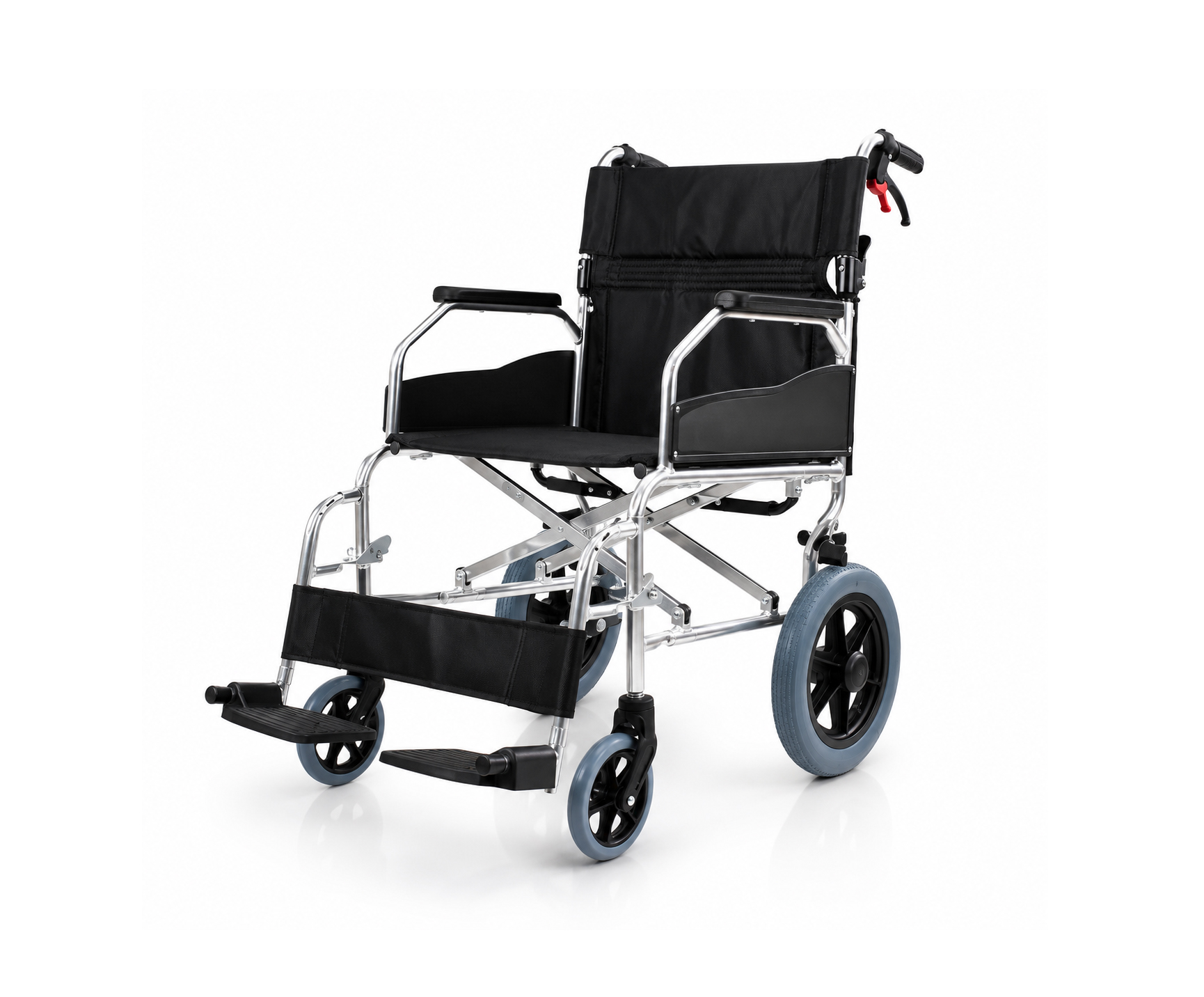 Lightweight Aluminum Transport Wheelchair – Model DY01801LABJ,كرسي متحرك عجل صغير 18 انش-DY01801LABJ,كرسي متحرك المونيوم عجلة خلفية
