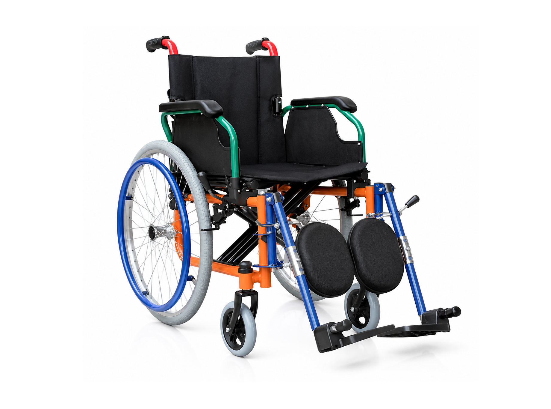 Lightweight Pediatric Wheelchair (Model DY01980AC-35),كرسي اطفال ملون رافع ارجل,كرسي اطفال مع مساند قدم,Kids Wheelchair, Children’s Wheelchair