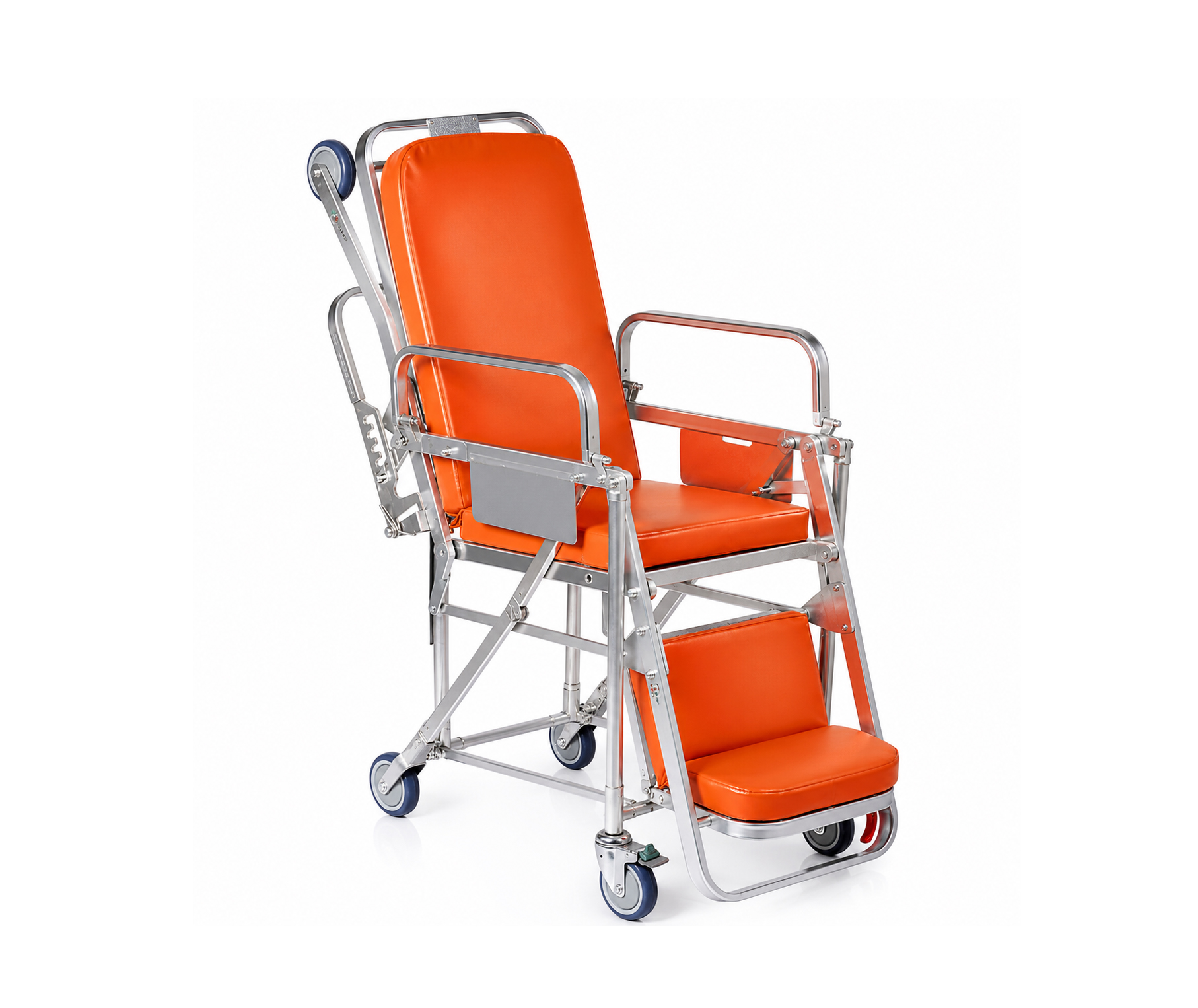 Multi-Function Stair Evacuation Chair & Convertible Transport Ambulance Stretcher,كرسي سيارة اسعاف طوارئ خفيف الوزن من مصنوع من خليط معدني من الالومنيوم قابل للتعديل، سرير قابل للطي لنقل,نقالة اسعاف و طوارئ تحول الى كرسي