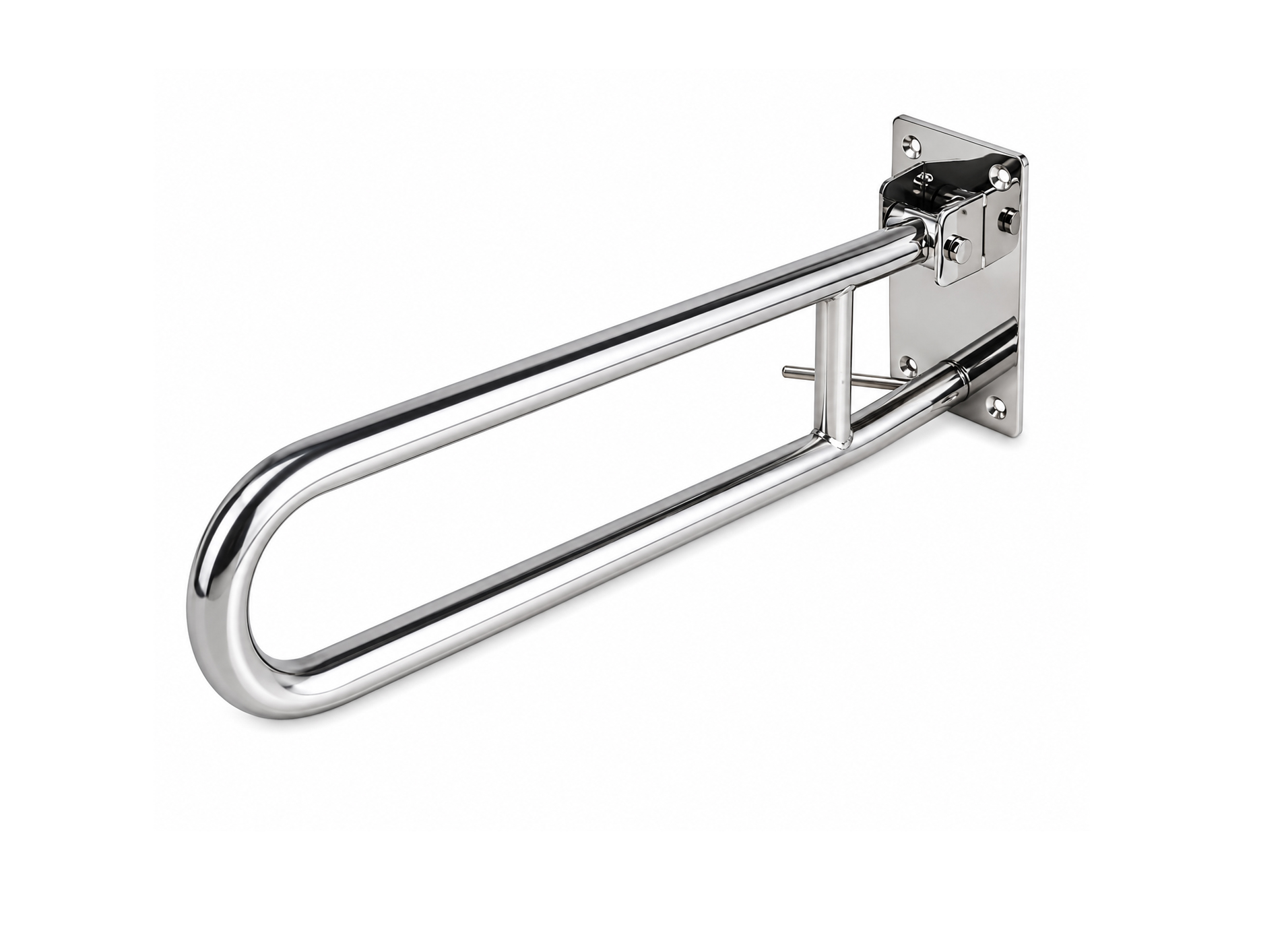 Stainless Steel Folding Wall-Mounted Grab Bar V8021,ساند حمام متحرك ستانلس ستيل,مسند حمام استيل لميع لكبار السن