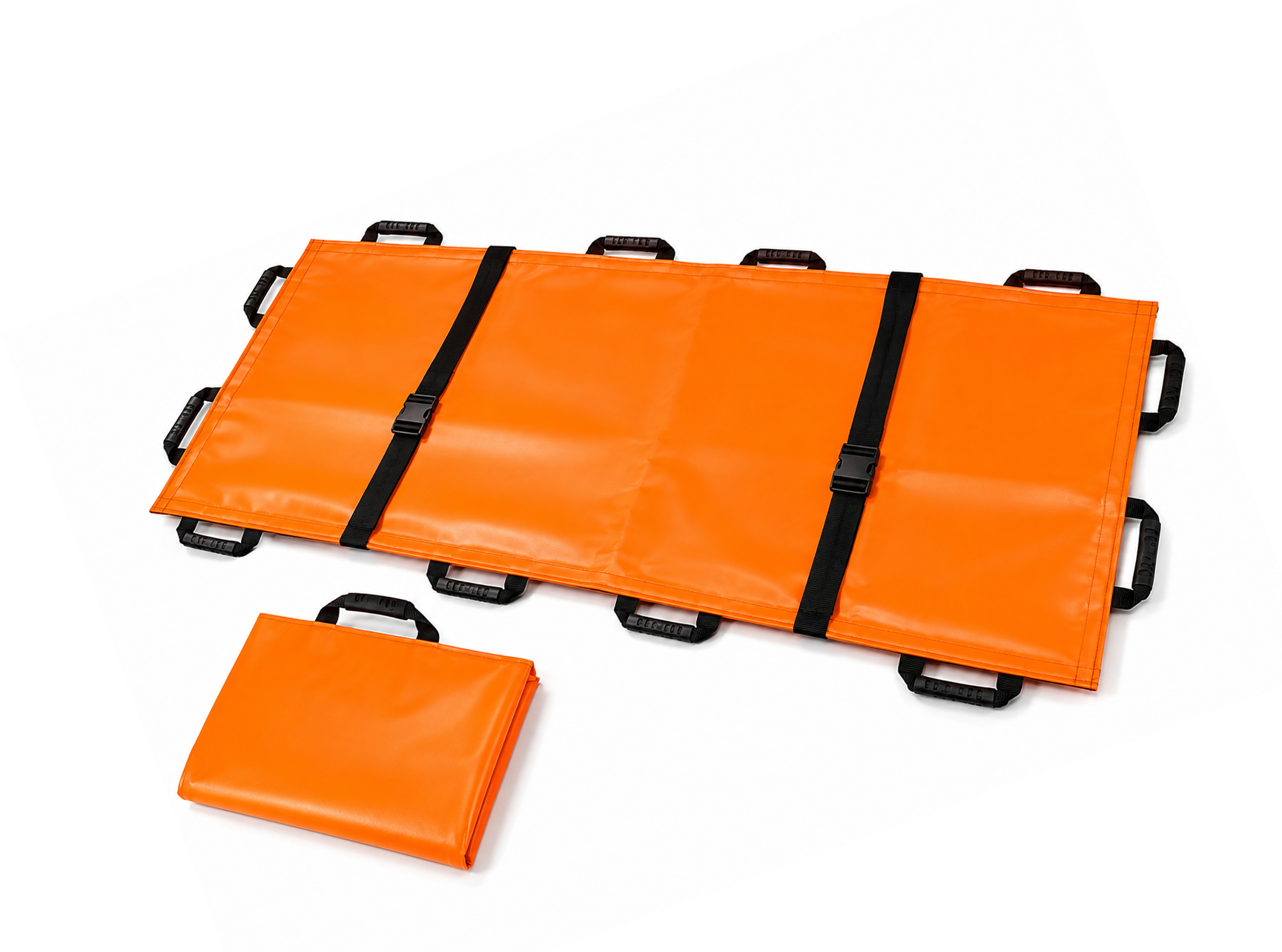 Stretcher NF-V2 Foldable Emergency Rescue Stretcher,اداة تمديد محمولة من اولين، اداة تمديد ناعمة مقاومة للماء بـ12 مقبض، قابلة للطي للانقاذ في حالات الطوارئ للمستشفيات والمواقع الرياضية وسيارات الاسعاف، مستلزمات العناية بالعجز مع شنطة يد,نقالة اسعاف