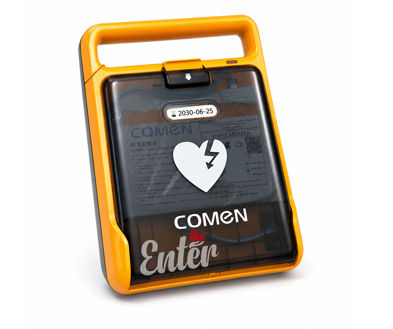 COMEN F1A Automated External Defibrillator (AED),جهاز صدمات قلب اوتوماتيكي,جهاز كومين F1A,جهاز كومين للطوارئ