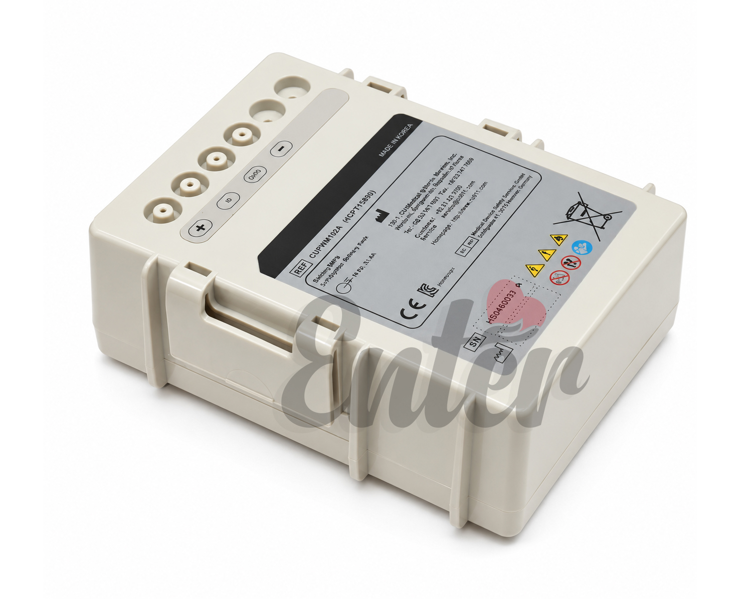 Defibrillator Battery for CU LiFEGAIN CU-HD1 — CUBTM101A,Replacement Battery for Cu Medical Defibrillator Lifegain,CU Medical – AED Batteries,بطارية قابلة لإعادة الشحن لجهاز مزيل الرجفان,بطارية جهاز الصدمات الكهربائية