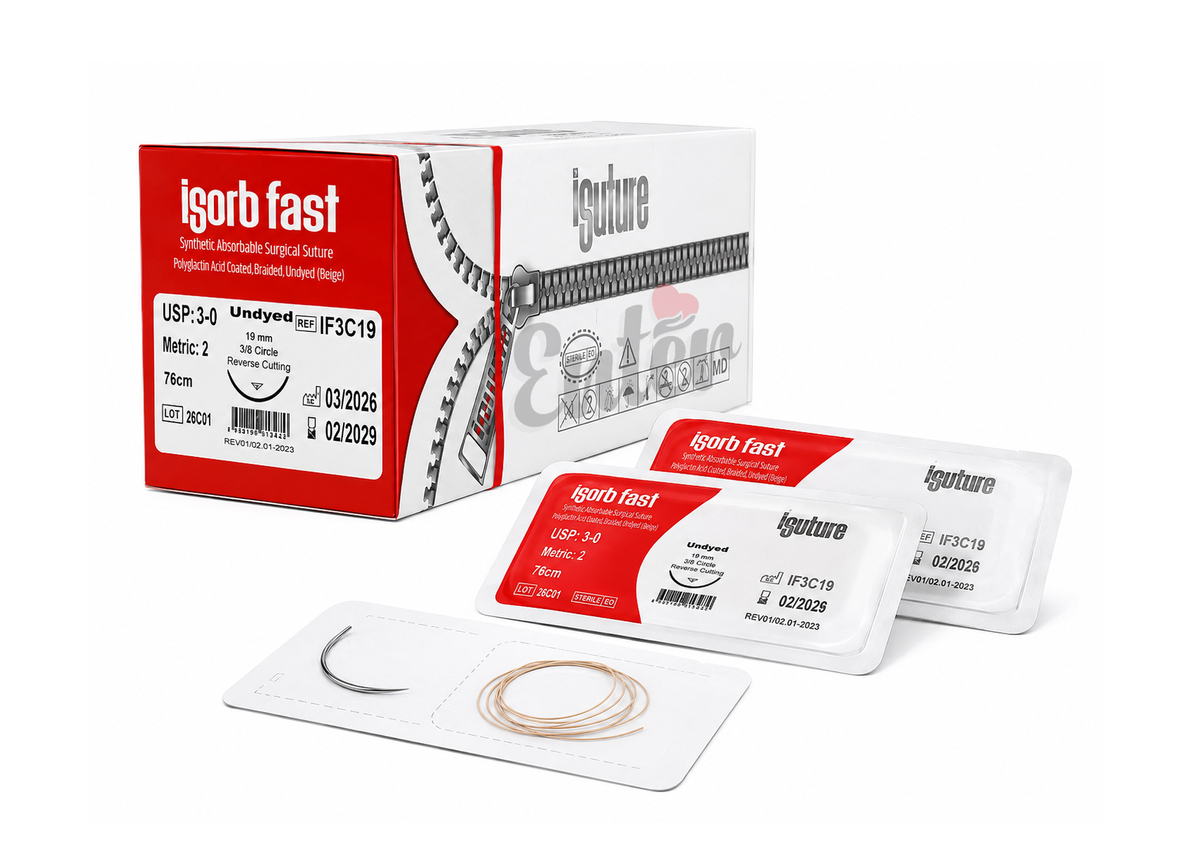 Isorb Fast Synthetic Absorbable Polyglactin Surgical Suture,Surgicryl Monofilament Medical Absorbable sutures,سيرجيكريل مونوفيلامنت, سيرجيكريل خيوط جراحية,خيوط إيزورب فاست