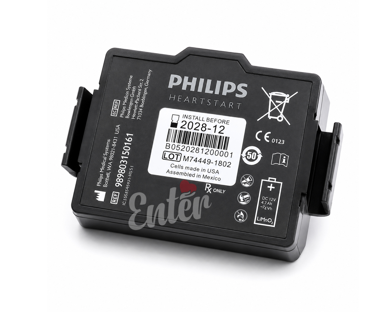 Philips HeartStart FR3 AED Lithium Battery Pack