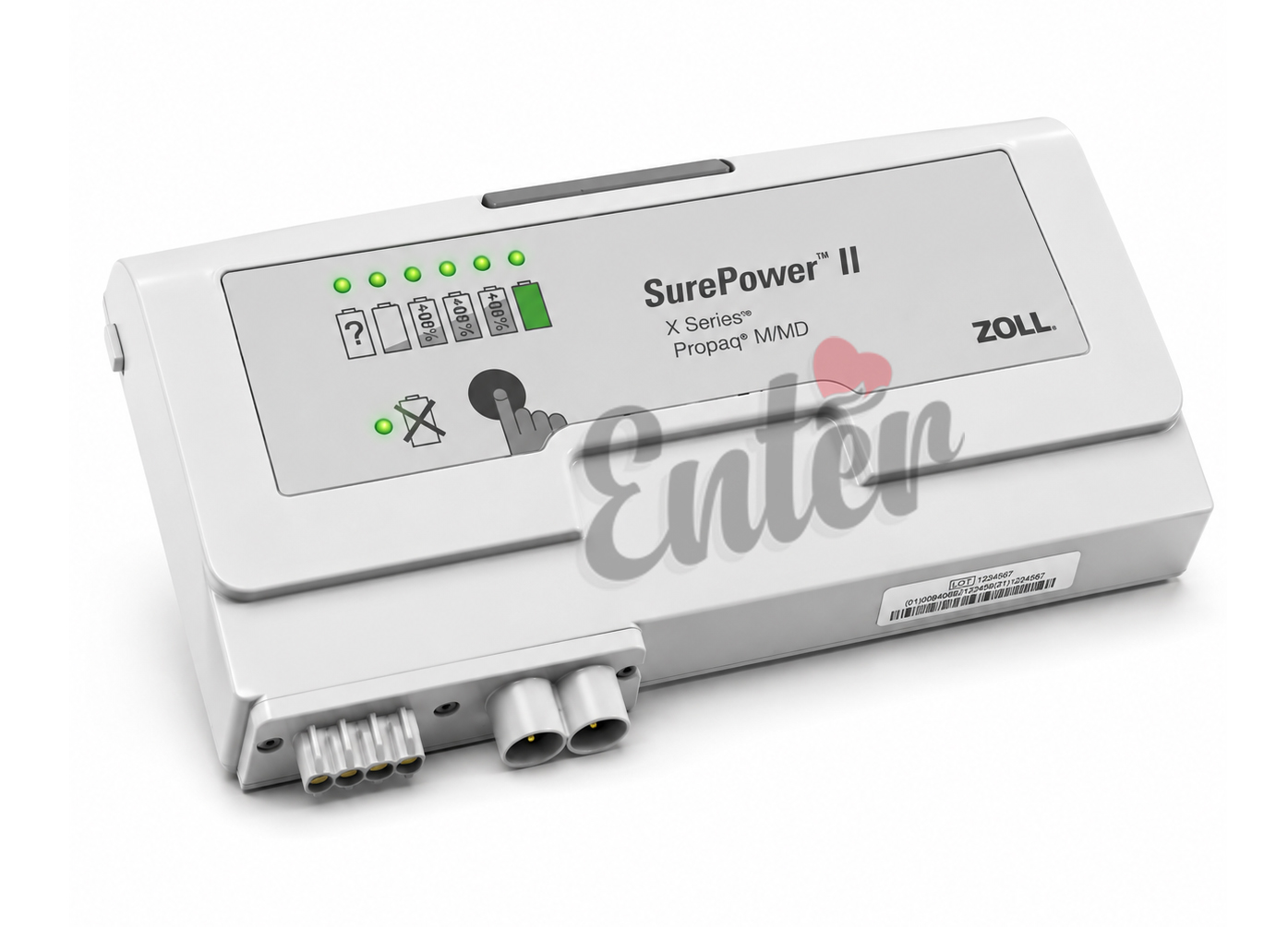 ZOLL X Series SurePower II Lithium-Ion Rechargeable Battery,بطارية زول القابلة لإعادة الشحن,بطارية جهاز إزالة الرجفان ZOLL,بطارية جهاز الصدمات الكهربائية,بطارية زول X Series
