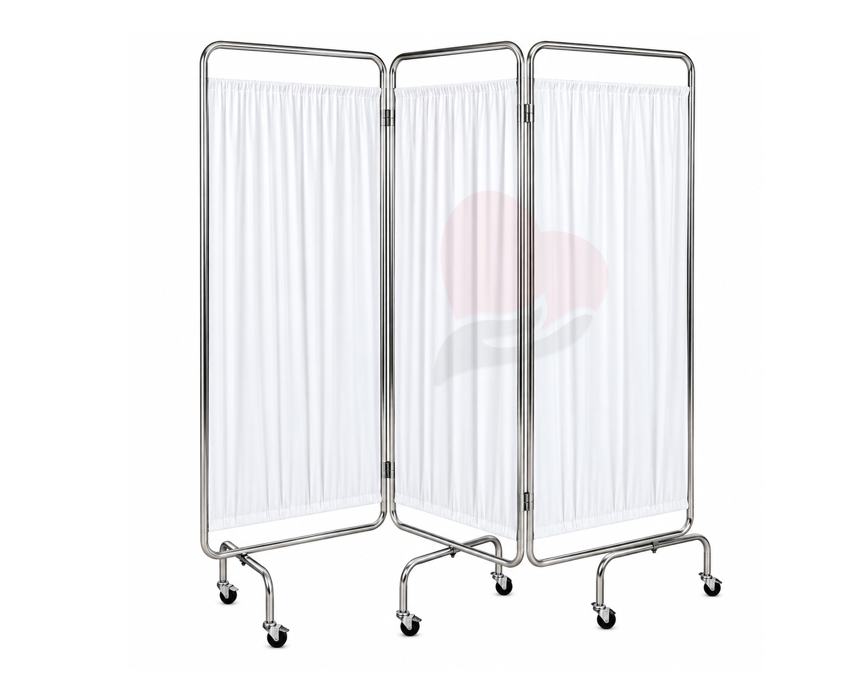 3-Panel Stainless Steel Medical Privacy Screen,ستارة كشف عازلة ( برفان ) ثلاثي وطني