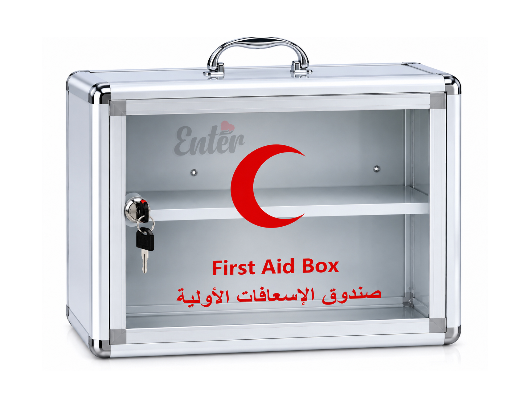 Aluminum Wall Mount First Aid Cabinet Empty– Small Size,تسوق وصندوق إسعافات أولية ألمنيوم مقاس صغير (S)