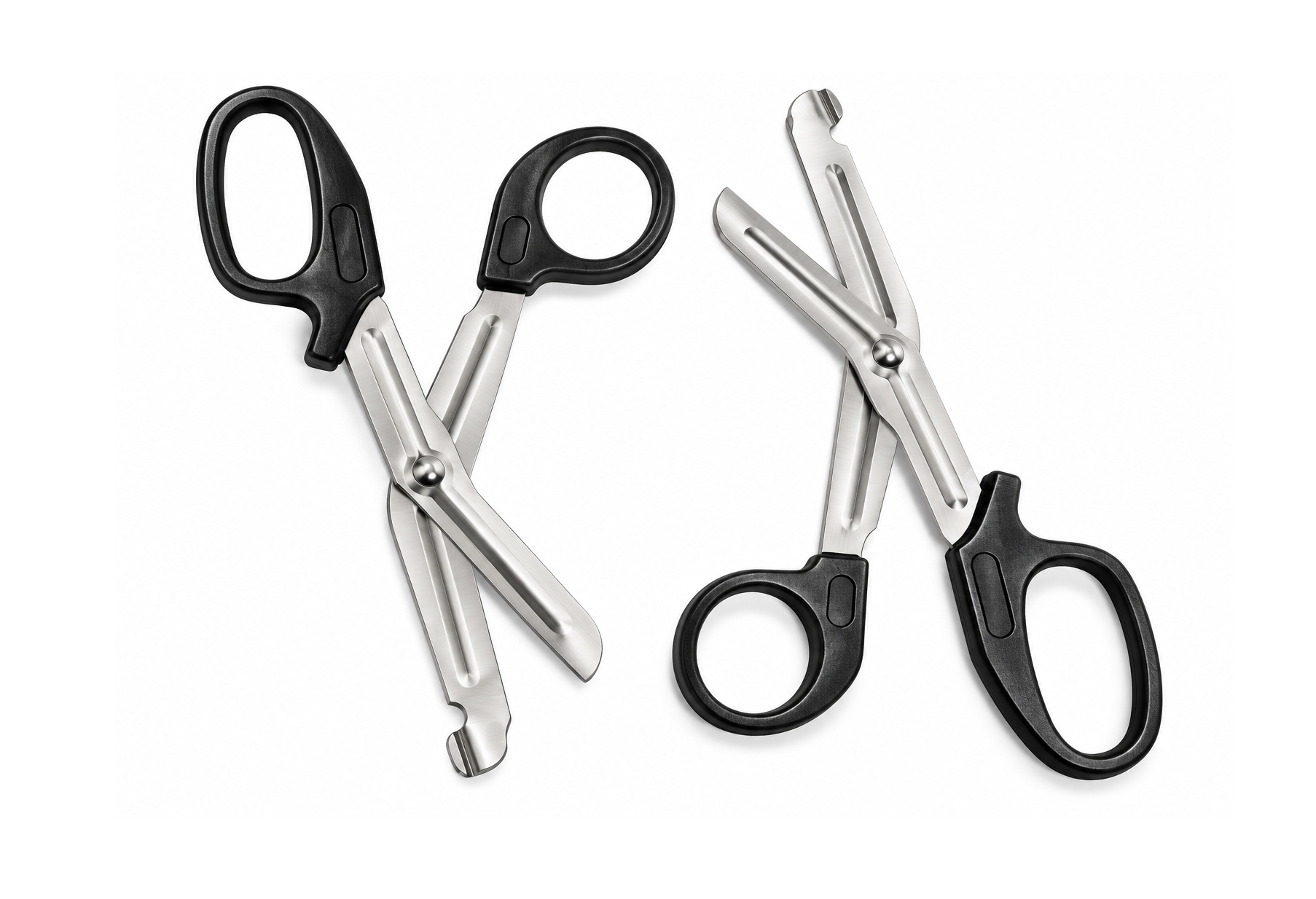 Bandage Scissors / Paramedic EMT Trauma Shears – Stainless Steel with Black Handle,مقص طوارئ EMT للإسعافات الأولية,مقص طبي للطوارئ والإنقاذ,مقص ضمادات للمسعفين وفرق الإسعاف