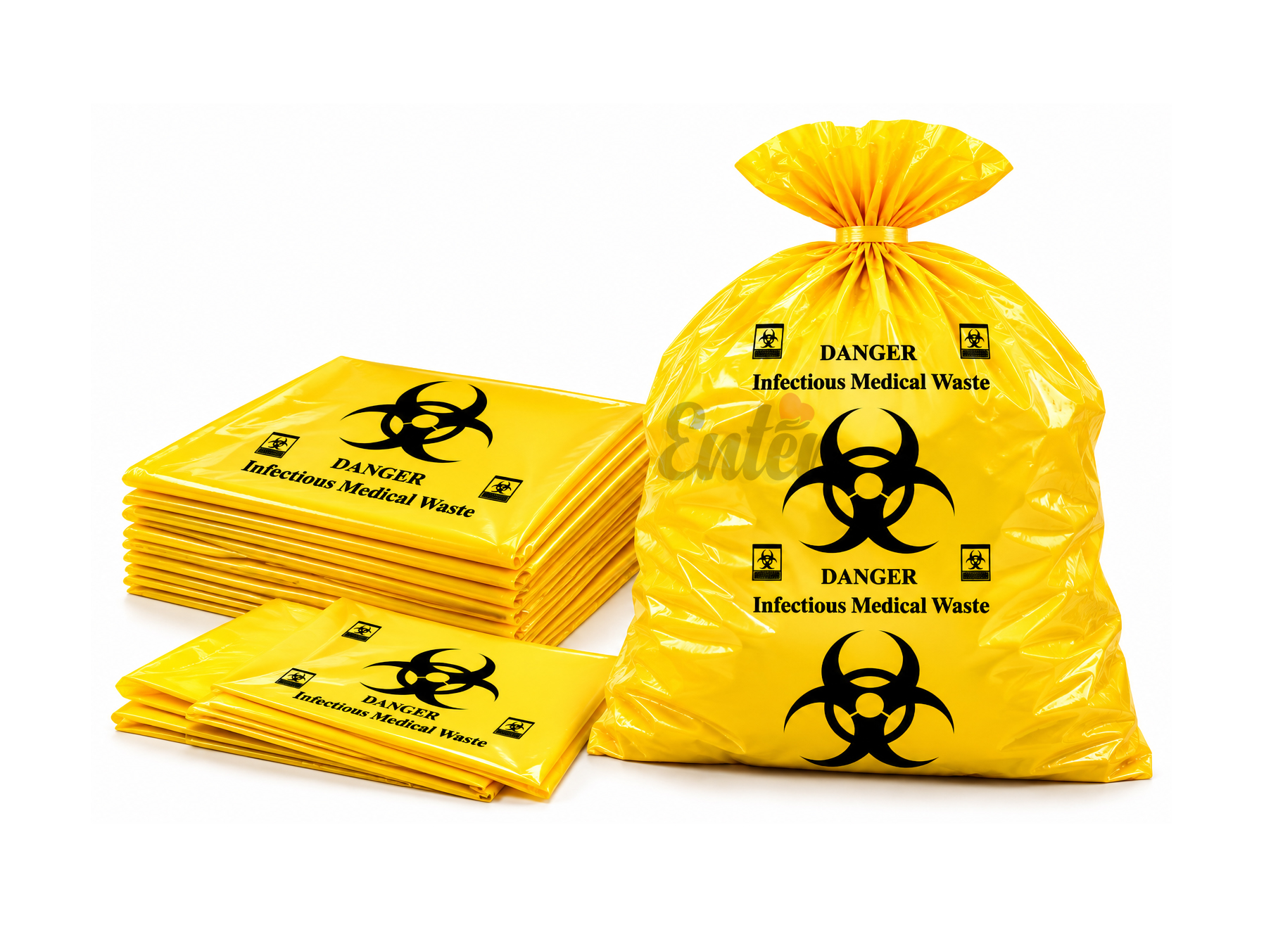 Infectious Medical Waste Bags – Yellow Biohazard Waste Bags 50 Gallons 15 kg,أكياس النفايات الطبية الصفراء,أكياس نفايات طبية صفراء ‎50‎ جالون بأفضل سعر في السعودية,اكياس نفايات طبية صفراء مقاس 50 جالون
