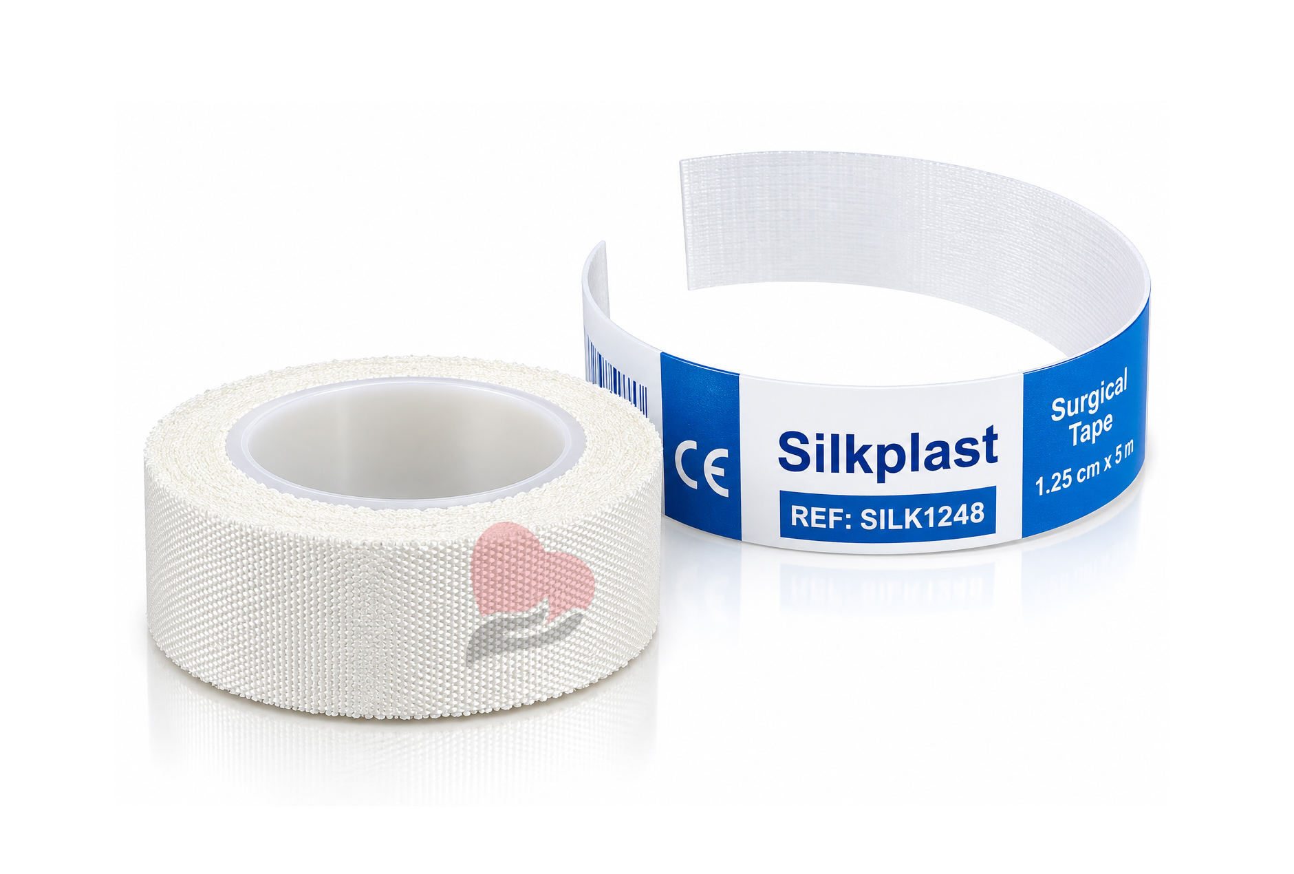 Silkplast Surgical Adhesive Tape 1.25 cm x 5 m Pharmaplast,سيلك بلاست – شريط لاصق جراحي لتثبيت الضمادات,شريط التثبيت الجراحي سيلك بلاست – ,1.25 سم × 5 متر شريط لاصق طبي متعدد الاستخدامات للعناية بالجروح