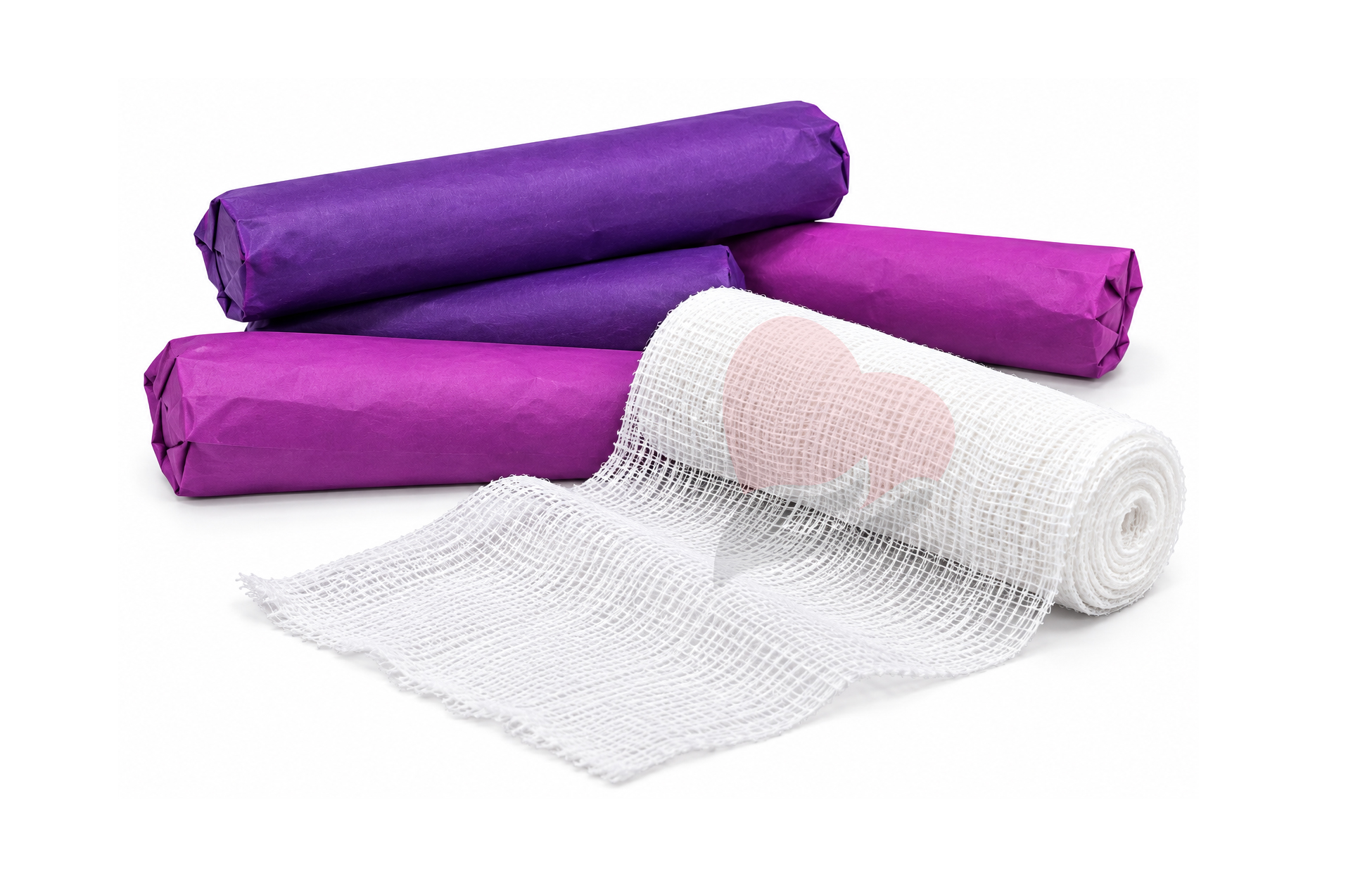 White Gauze Bandage Roll 15 cm – Medical Dressing & Wound Care,رباط شاش رول مصري مقاس 3 متر x 15 سم