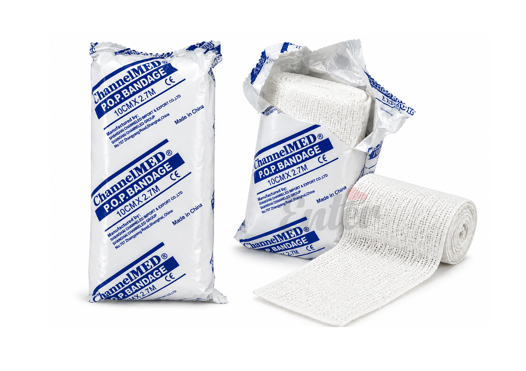 ChannelMED P.O.P. Bandage – 10 cm x 2.7 m,جبيرة جبس بلاستر أوف باريس 10 سم × 2.7 متر,شاش جبس طبي لتثبيت الكسور – ChannelMED,شاش الجبس الطبي لتثبيت الكسور والإصابات,رباط بلاستر أوف باريس الطبي – ChannelMED